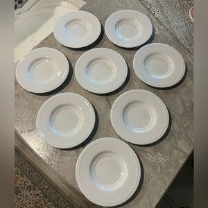 Crate & Barrel “Staccato Saucer” Plate Set(8)
